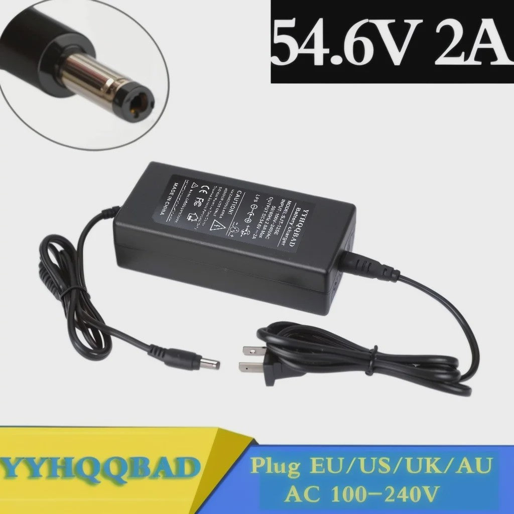 54.6V 2A Snellader voor 48V Li-ion Batterij (E-bike)