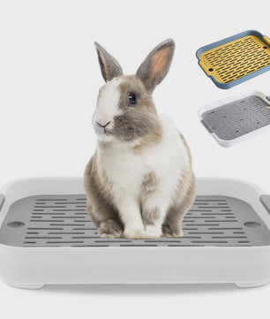 Huisdier Toiletbakje - Knaagdier Plasbak voor Konijn, Cavia, Hamster & Fretten