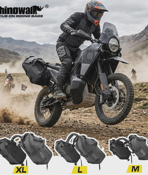 Rhinowalk Waterdichte Motor Zadel Tassen - 18L, 28L, 48L - Motorfiets Bagage Opslag