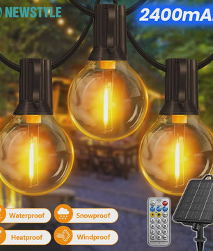 18-30M Slingerlichten Buiten met Afstandsbediening - IP65 Waterdicht, 11 Modi, G40 LED