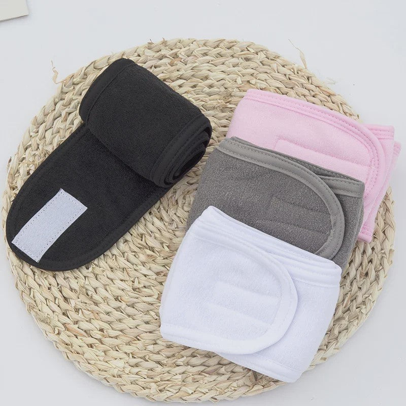 Verstelbare Make-up Haarband - Zachte Badstof Hoofdband voor Gezichtsreiniging & Yoga