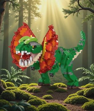Dinosaurus Bouwstenen Speelgoed - Stegosaurus & T-Rex Micro Mini Blokken