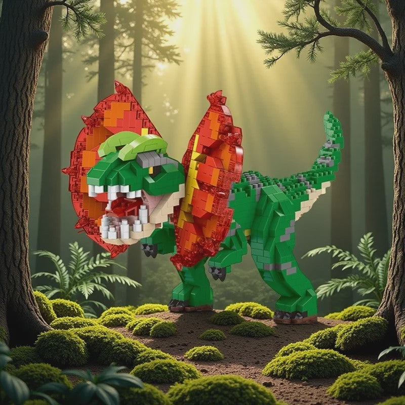 Dinosaurus Bouwstenen Speelgoed - Stegosaurus & T-Rex Micro Mini Blokken