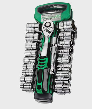 Professionele Ratel Socket Set 1/4", 3/8", 1/2" - Compacte Gereedschapskist voor Auto Reparatie