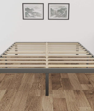 Heavy Duty Stalen Bedframe met Houten Lattenbodem - 3500lbs Draagkracht