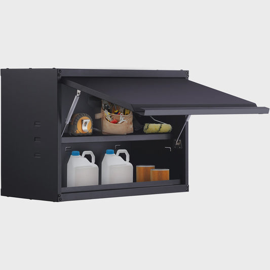 Wandmontage Metalen Opbergkast - 120 lbs per Plank - Verstelbare Plank - Garage & Kantoor