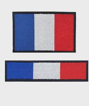 Franse Vlag Patches met Klittenband - Geborduurd Embleem