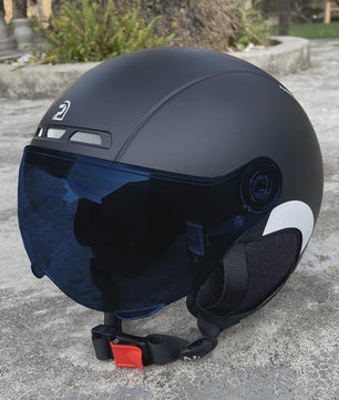 PEMILA Fietshelm Volwassenen met Vizier, Oorbescherming & Reflectie - Veilig & Comfortabel