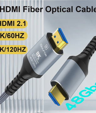 8K HDMI 2.1 Fiber Optic Kabel - 8K60Hz, 4K120Hz, Dynamic HDR, eARC, HDCP 2.3