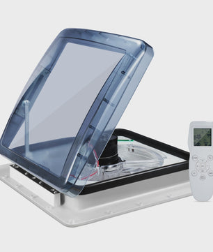 RV Dakventilator 40x40cm met Regen Sensor - 10 Snelheden, Laag Geluidsniveau, 12V