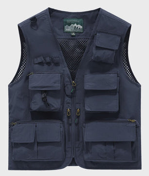 Herfst/Winter Heren Outdoor Werkkleding Vest met Mesh - Ademend & Veel Zakken