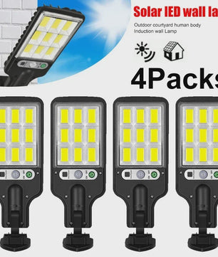Krachtige LED Solar Buitenlamp met Bewegingssensor - Tuin, Terras, Garage