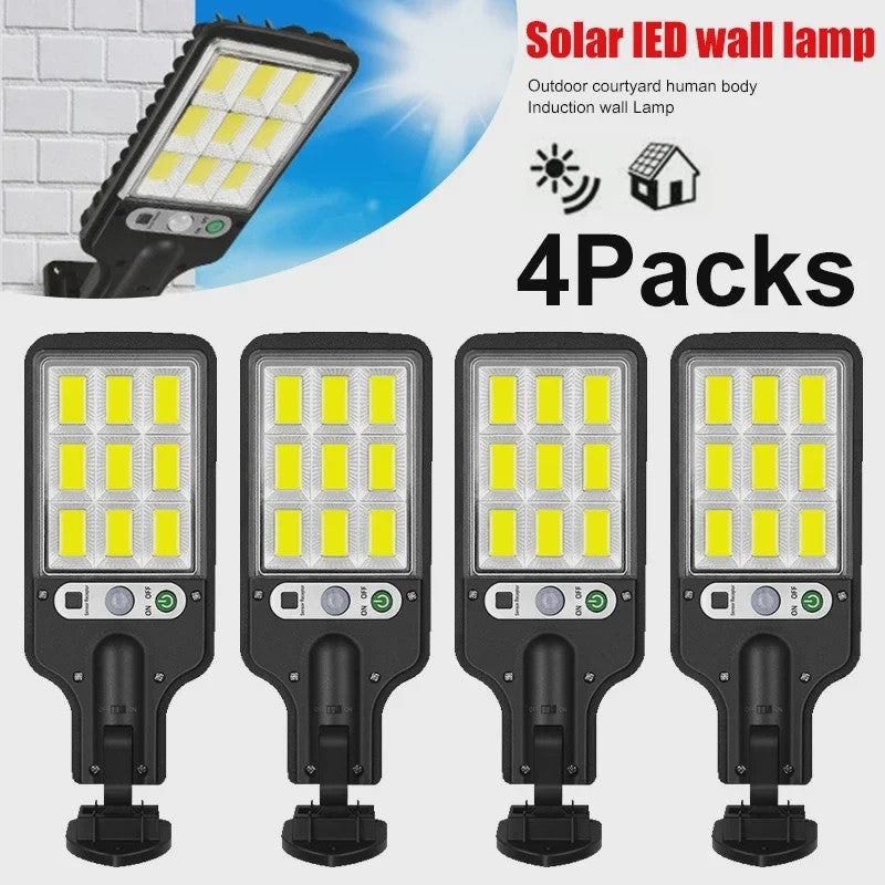 Krachtige LED Solar Buitenlamp met Bewegingssensor - Tuin, Terras, Garage