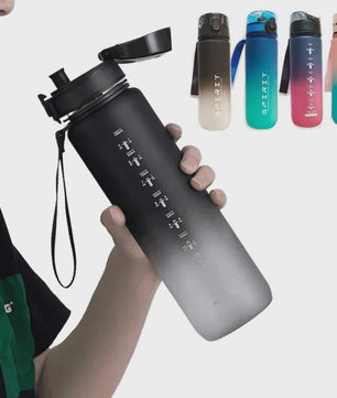 Grote Sport Waterfles 1 Liter - Draagbaar & Ideaal voor Fitness en Reizen
