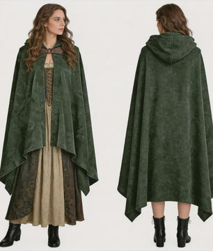 Fluwelen Kapmantel met Capuchon - Middeleeuws, Renaissance & Cosplay