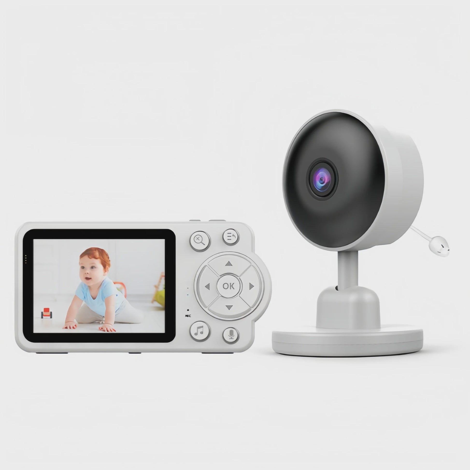 2.8 inch Babyfoon met Camera, Tweeweg Audio, Temperatuur & Vochtigheidssensor, Nachtzicht