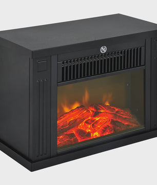 HOMCOM Elektrische Sfeerhaard met Vlammeneffect - Zwart, 600W
