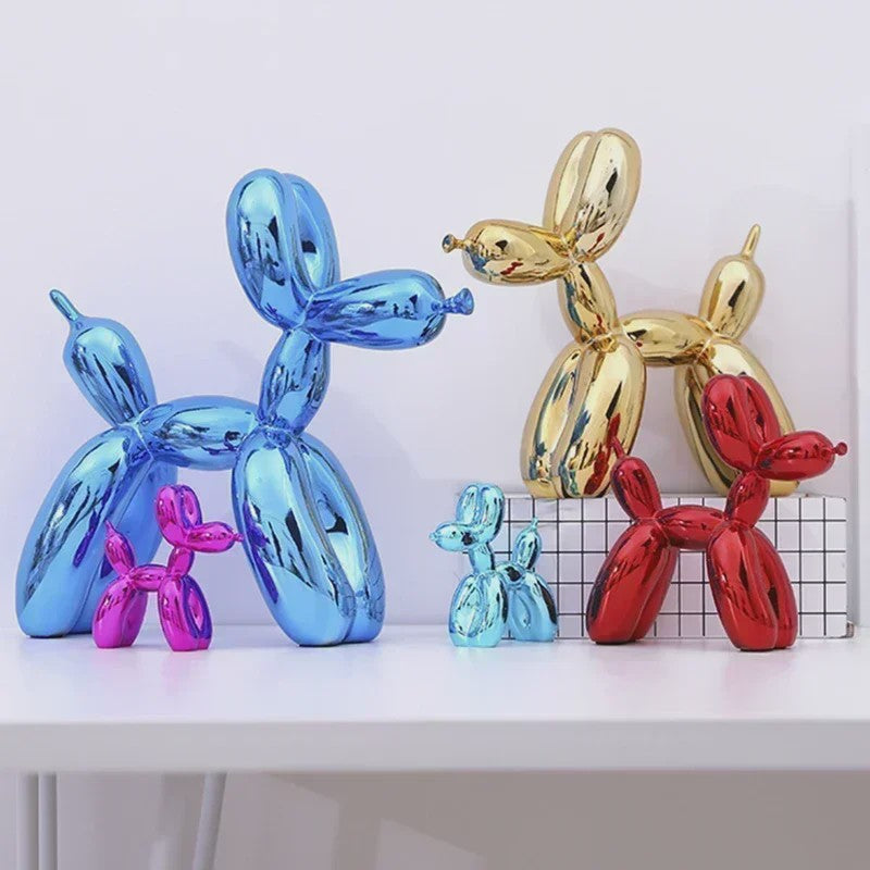 Glanzende Ballonhond Sculptuur - Stijlvolle Decoratie voor Huis & Kantoor