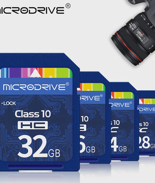Snelle SD Kaart (16GB-256GB) - Class 10 SDHC/XC Geheugenkaart voor Camera's