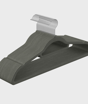 SONGMICS 20 Stuks Fluwelen Kledinghangers - Antislip, Met Stang & 360° Draaibare Haak - 0.6 cm Dik