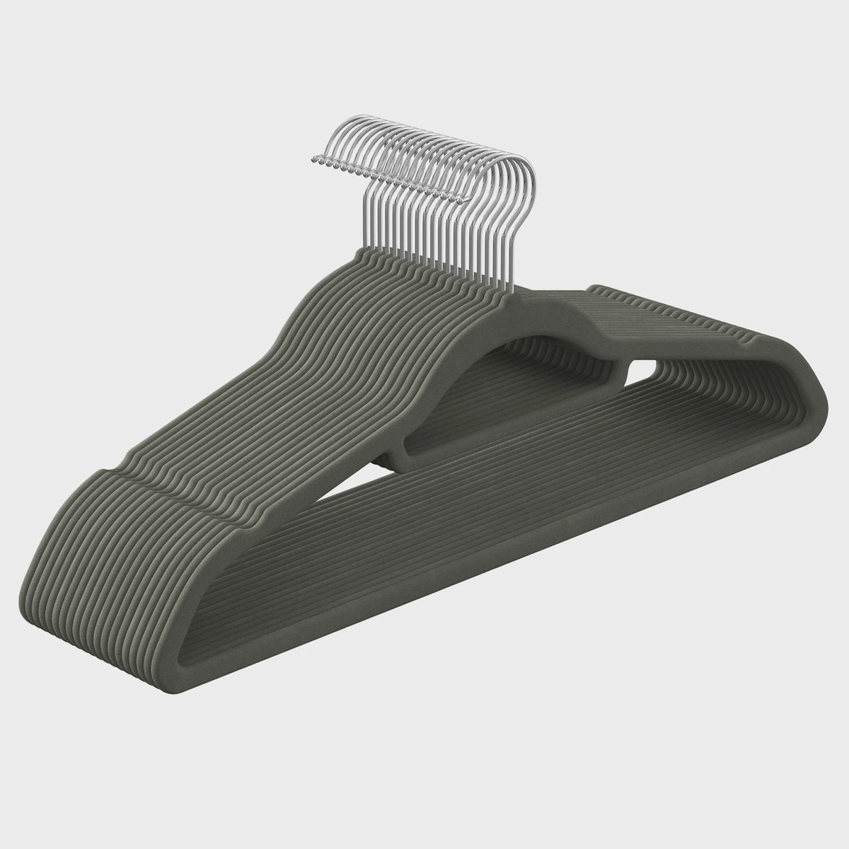 SONGMICS 20 Stuks Fluwelen Kledinghangers - Antislip, Met Stang & 360° Draaibare Haak - 0.6 cm Dik