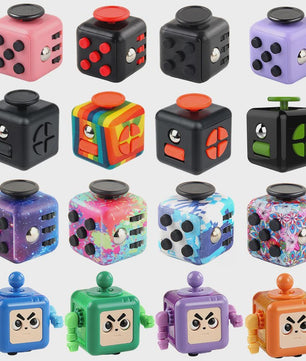 Fidget Cube & Dodecahedron: 6/12 Zijden Stressverlichter & Sensorisch Speelgoed