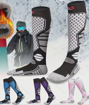 Warme Ski Sokken - Anti-slip, Ademend & Thermisch - Kniehoog