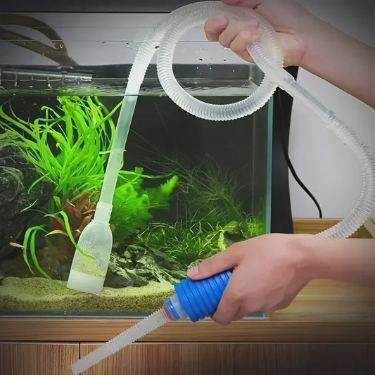 Aquarium Waterwisselaar & Reinigingsset - 1.4m Sifon Pomp voor Aquarium Onderhoud