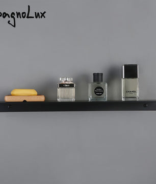 Aluminium Wandrek Zwart/Wit - Enkele Laag - Multifunctioneel voor Badkamer, Keuken & Toilet