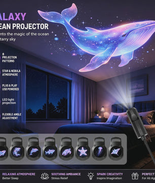 Galaxy Oceaan Projector Lamp - Romantische Sfeer & Nachtlampje met USB