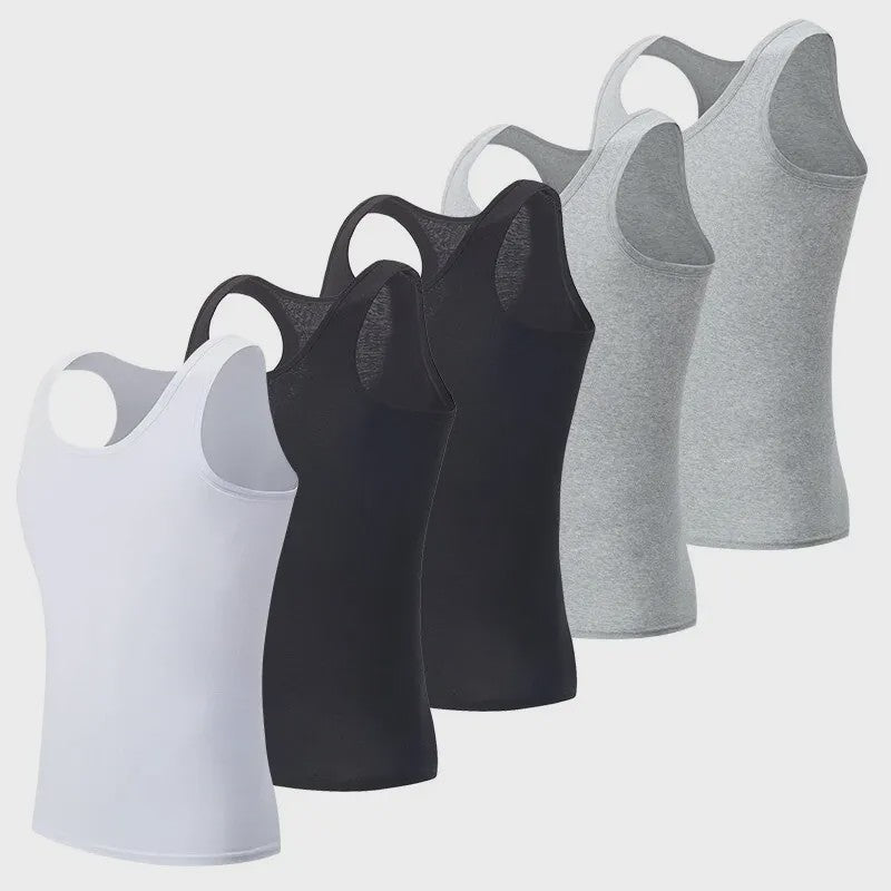 Heren Katoenen Tanktop - Comfortabele Fitness Vest met Ruime Maten