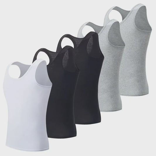 Heren Katoenen Tanktop - Comfortabele Fitness Vest met Ruime Maten
