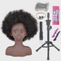 Professionele Pruikenkop met Afro Haar - Trainingshoofd voor Haarstylisten en Vlechters
