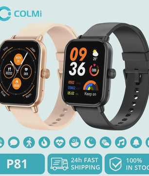 COLMI P81 Smartwatch met Bellen, 1.9" HD Scherm, 24H Gezondheidsmonitoring & 100+ Sportmodi