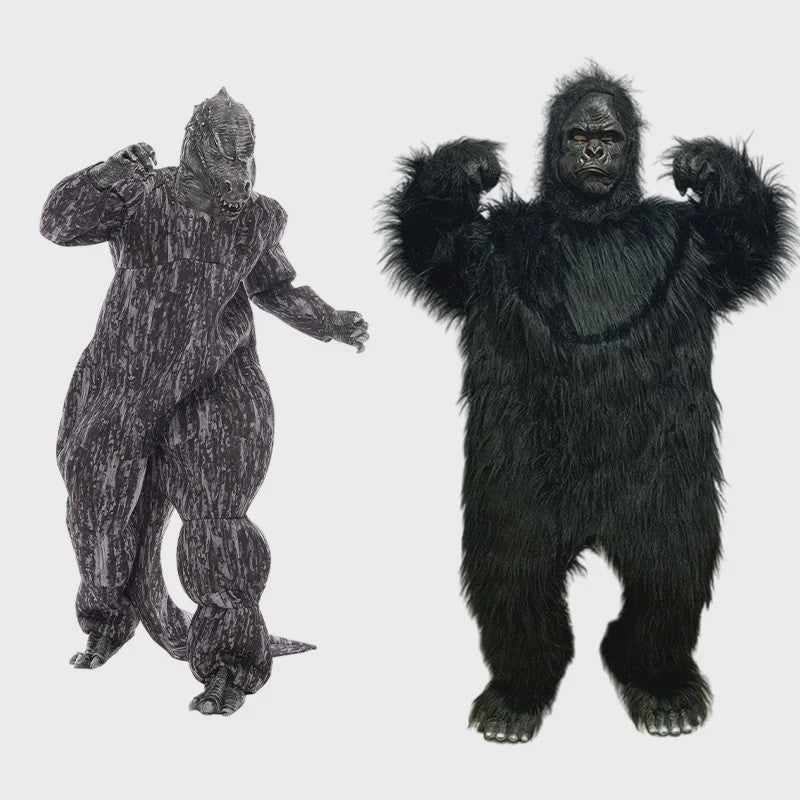 Volwassen King Kong Gorilla Mascotte Kostuum - Feest & Evenement Outfit