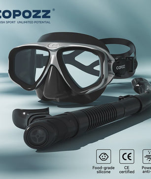 COPOZZ Professioneel Duikmasker & Snorkelset - Anti-condens, Gehard Glas