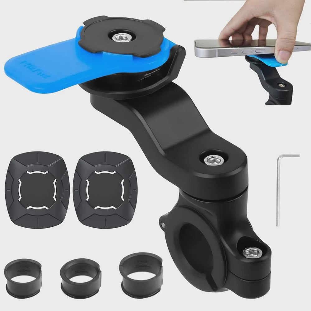 Universele Motor & Fiets Telefoonhouder - 360° Draaibaar & Afneembaar