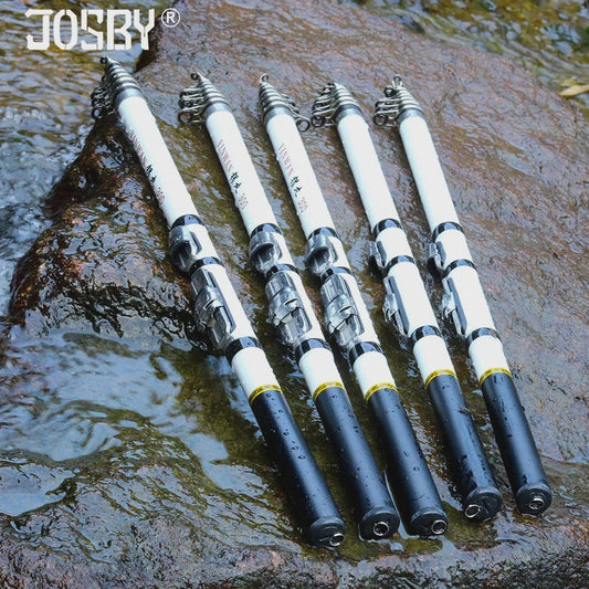 JOSBY Telescopische Vishengel - Carbon Fiber - 1.5M tot 3.0M