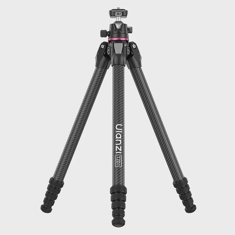 Ulanzi TZ01: Veelzijdige 2-in-1 Carbon Fiber Tripod (1.63m) - Compact & Stabiel voor Outdoor, Vlogging & Reizen