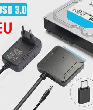 USB 3.0 naar SATA Adapter Kabel voor 2.5" en 3.5" HDD/SSD