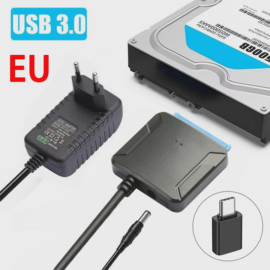 USB 3.0 naar SATA Adapter Kabel voor 2.5" en 3.5" HDD/SSD
