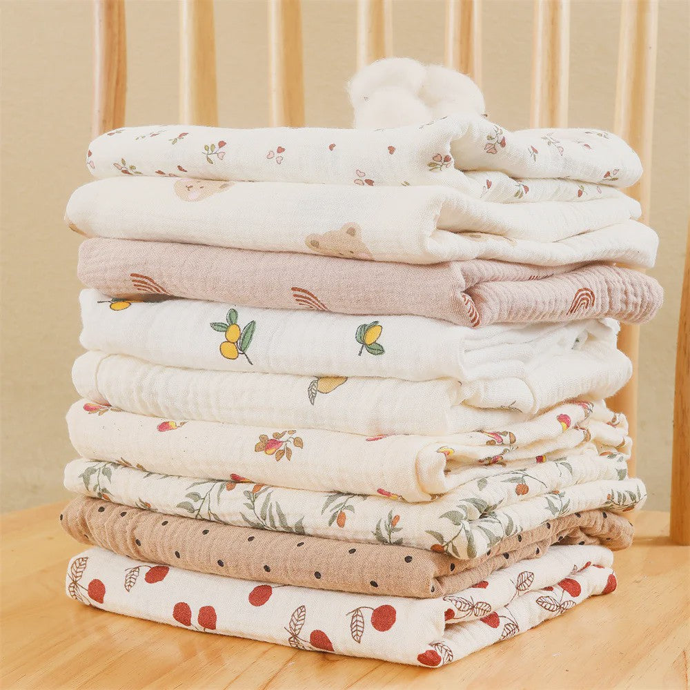 80x65cm Muslin Baby Swaddle Deken - Zacht Katoen voor Newborns, Kinderwagens & Dutjes