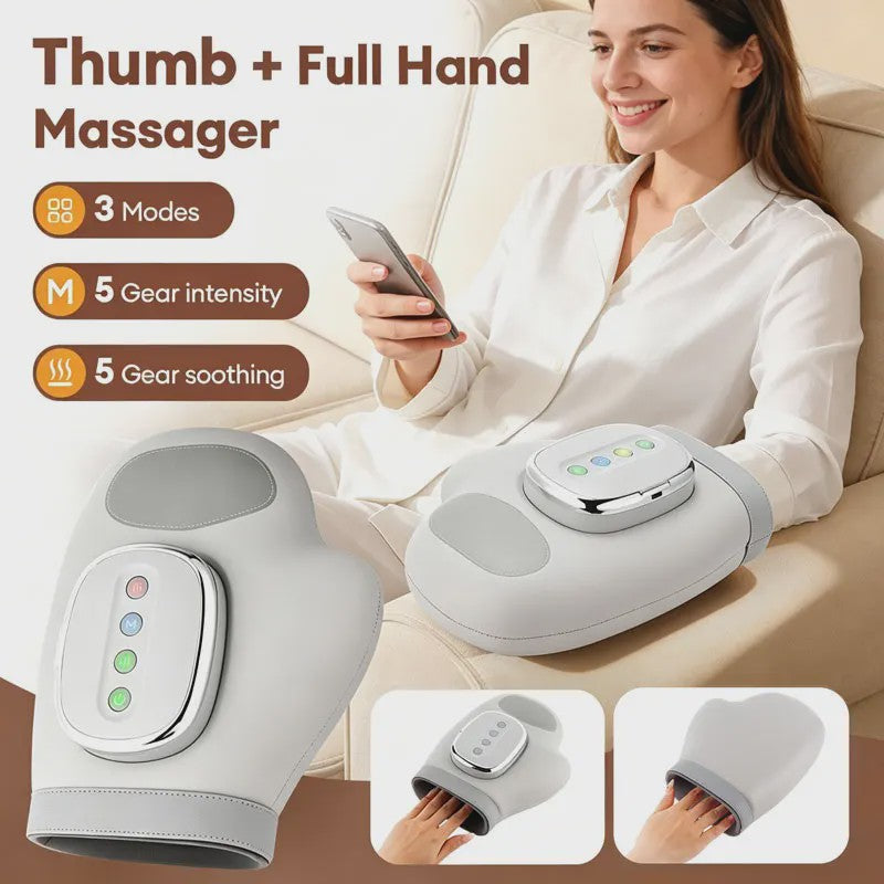 Elektrische Handmassager met Luchtdruk & Vibratie - Ontspan Handen, Polsen & Vingers