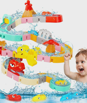 DIY Waterbaan Bad Speelgoed - Bouwbare Muurbaan met Spray voor Kinderen