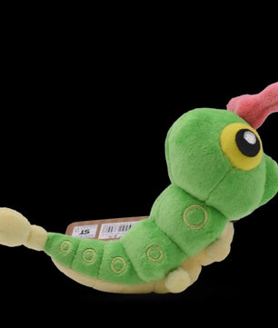 Caterpillar Knuffel - Groene Pluche Rups, 13 cm - Cadeau & Decoratie