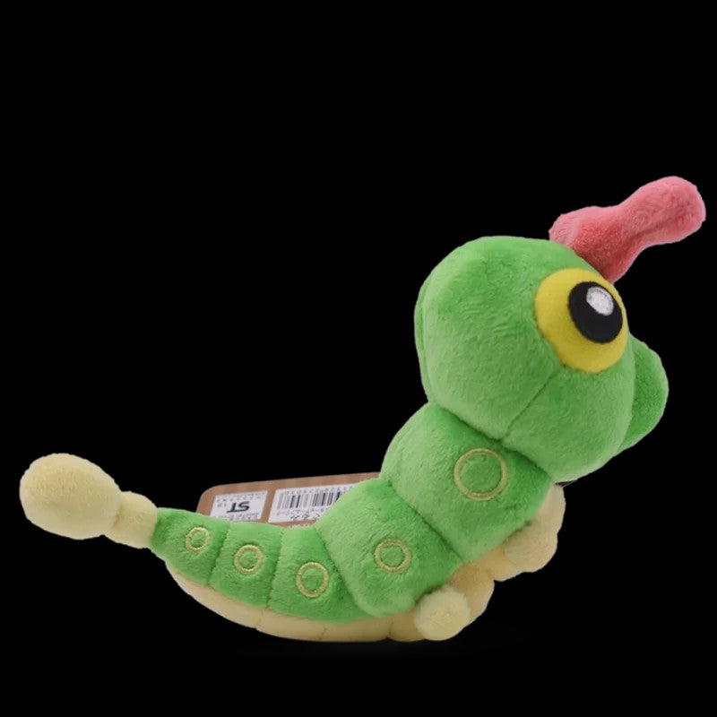Caterpillar Knuffel - Groene Pluche Rups, 13 cm - Cadeau & Decoratie
