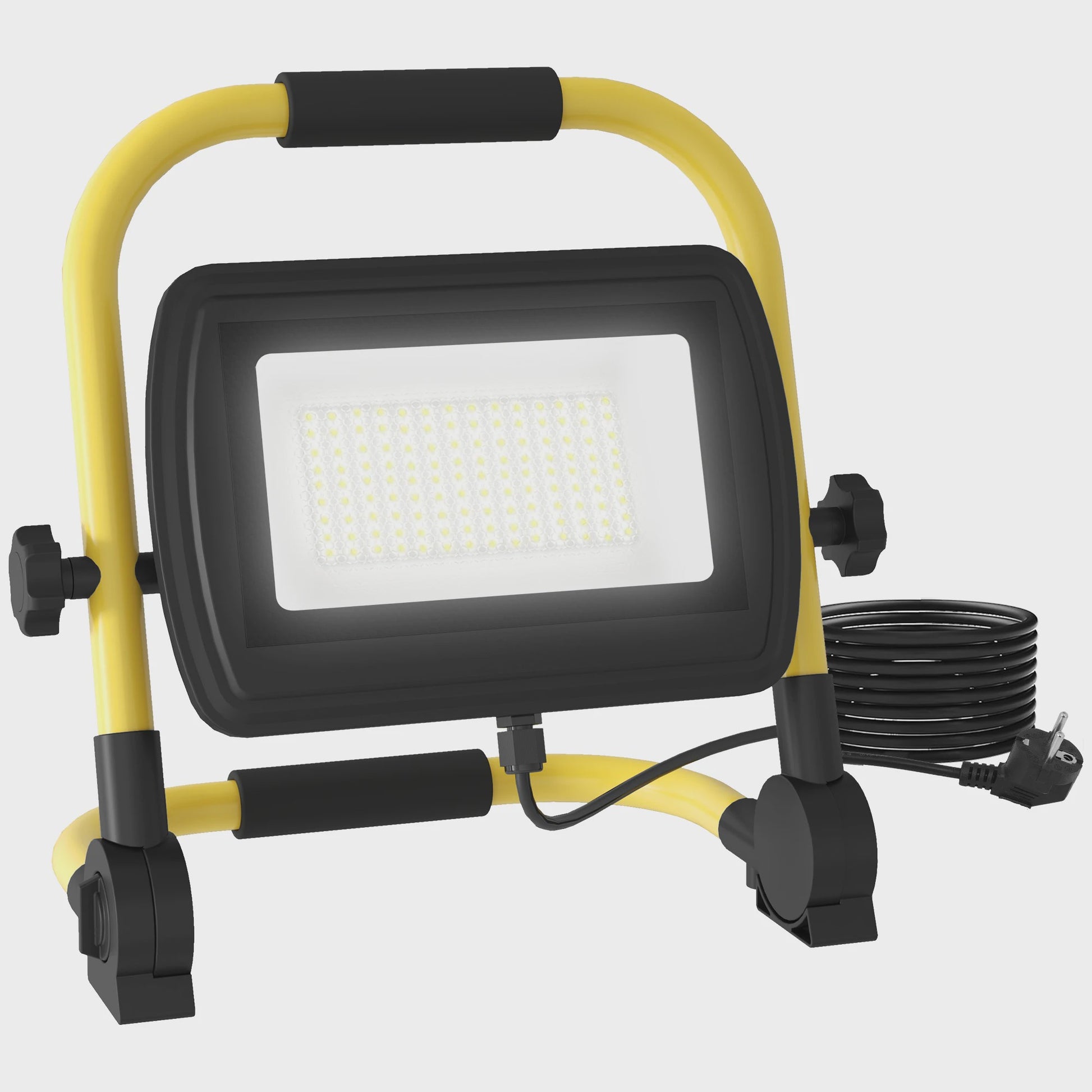Homcom LED Werkspot 4250 Lumen IP65 Weerbestendig Draagbaar Geel