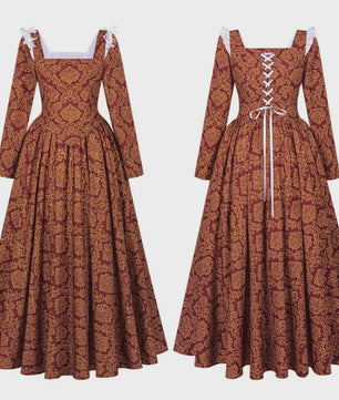 Middeleeuwse Hofjurk Renaissance Dameskostuum - Historisch Cosplay & Feestjurk