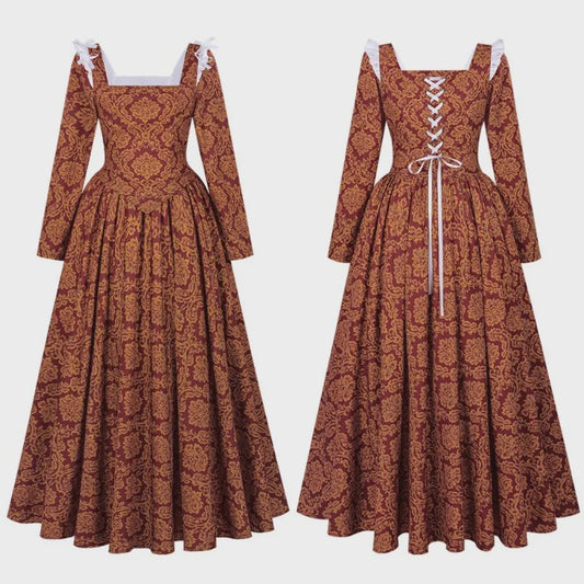 Middeleeuwse Hofjurk Renaissance Dameskostuum - Historisch Cosplay & Feestjurk