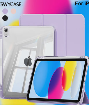 Transparante iPad Hoes met Potloodhouder & Stand - Geschikt voor iPad Air, Pro, Mini, 10.2, 9.7 inch